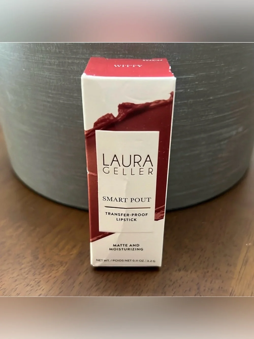 Laura Geller Smart Pout Transfer Proof Moisturizing Matte Lipstick 💄 Color Witty